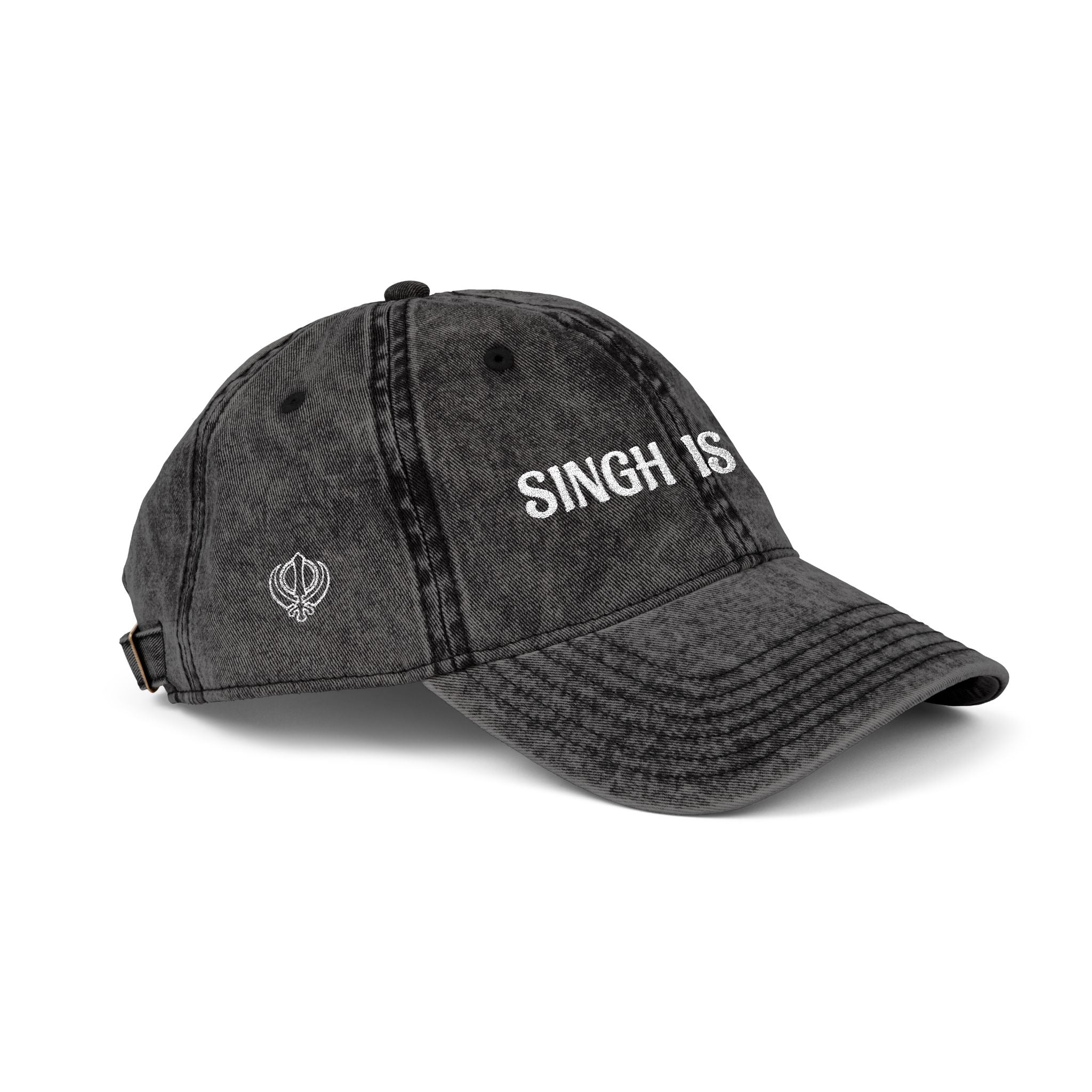 Embroidered "Singh is King" Cap