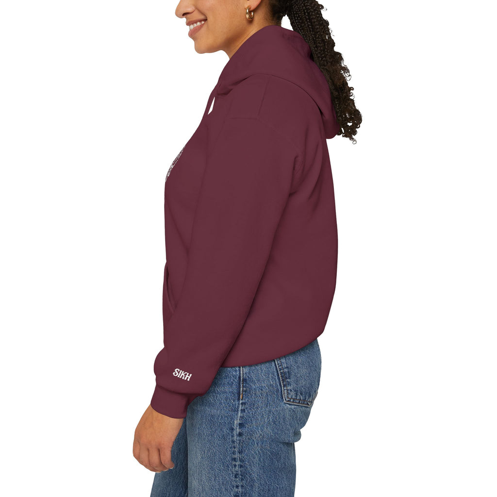Embroidered Khanda unisex Hoodie
