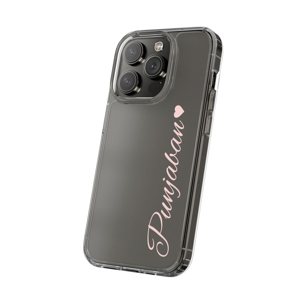 Punjaban clear phone case
